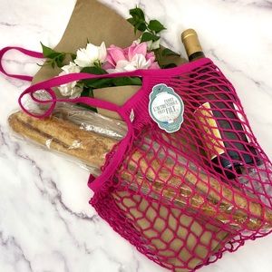 AUTHENTIC Pink French Filt Market Bag